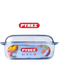 PYREX Pyrex Essential Casseroles Rectangular 4.6L - Versatile Borosilicate Glass Dish for Baking, Roasting, and Serving 4.6L  - Image 3