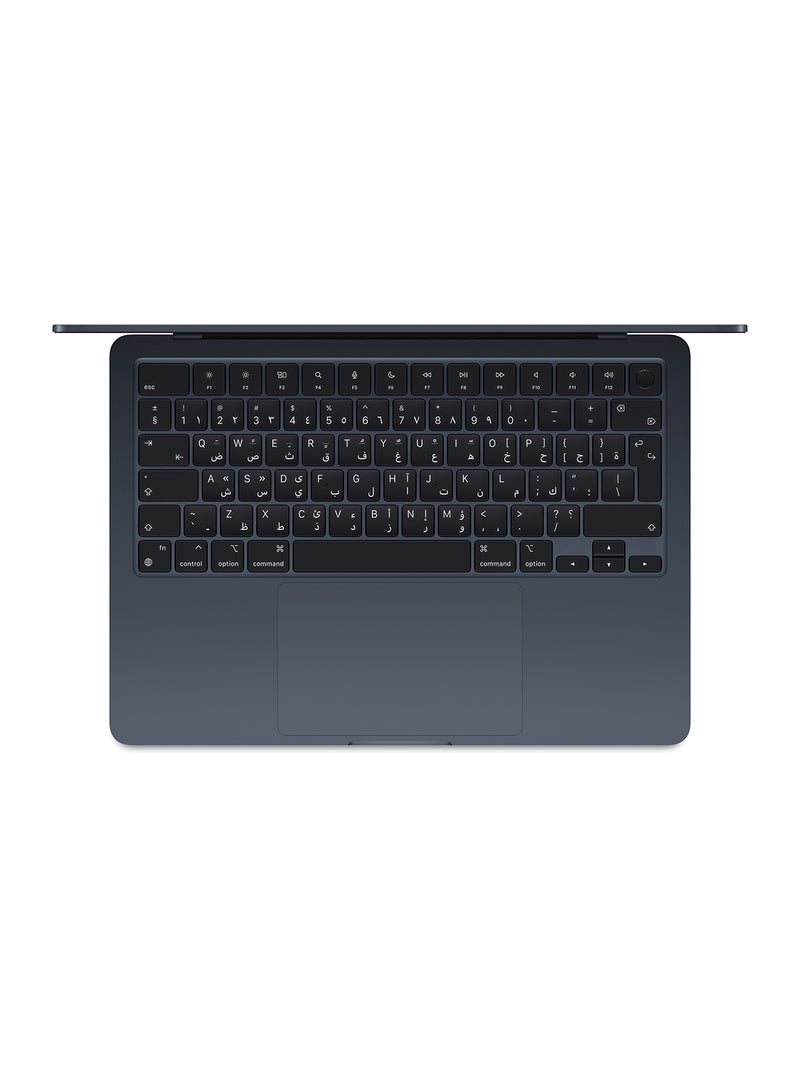 أبل - Customize MacBook Air MC8Q4 13.6-inch Display, Apple M3 chip with 8‑core CPU, 10‑core GPU/24GB RAM/512GB SSD/macOS English/Arabic Midnight - Image 1