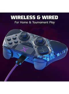 pdp PDP Victrix Pro BFG Wireless Controller for PS4/PS5/PC, Midnight Mask Sony 3D Audio, Modular Back Buttons/Clutch Triggers/Joystick  - Image 4