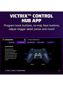 pdp PDP Victrix Pro BFG Wireless Controller for PS4/PS5/PC, Midnight Mask Sony 3D Audio, Modular Back Buttons/Clutch Triggers/Joystick  - Image 5