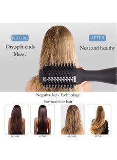 Hair Dryer Brush Hot Air Styler One Step Hair Dryer Comb Negative Ionic for Straightening Curling Drying Tool Black and Gold - pnsku/N70139824V/45/_/1736222472/927a632b-2e1f-4f15-983b-4439bb97709b