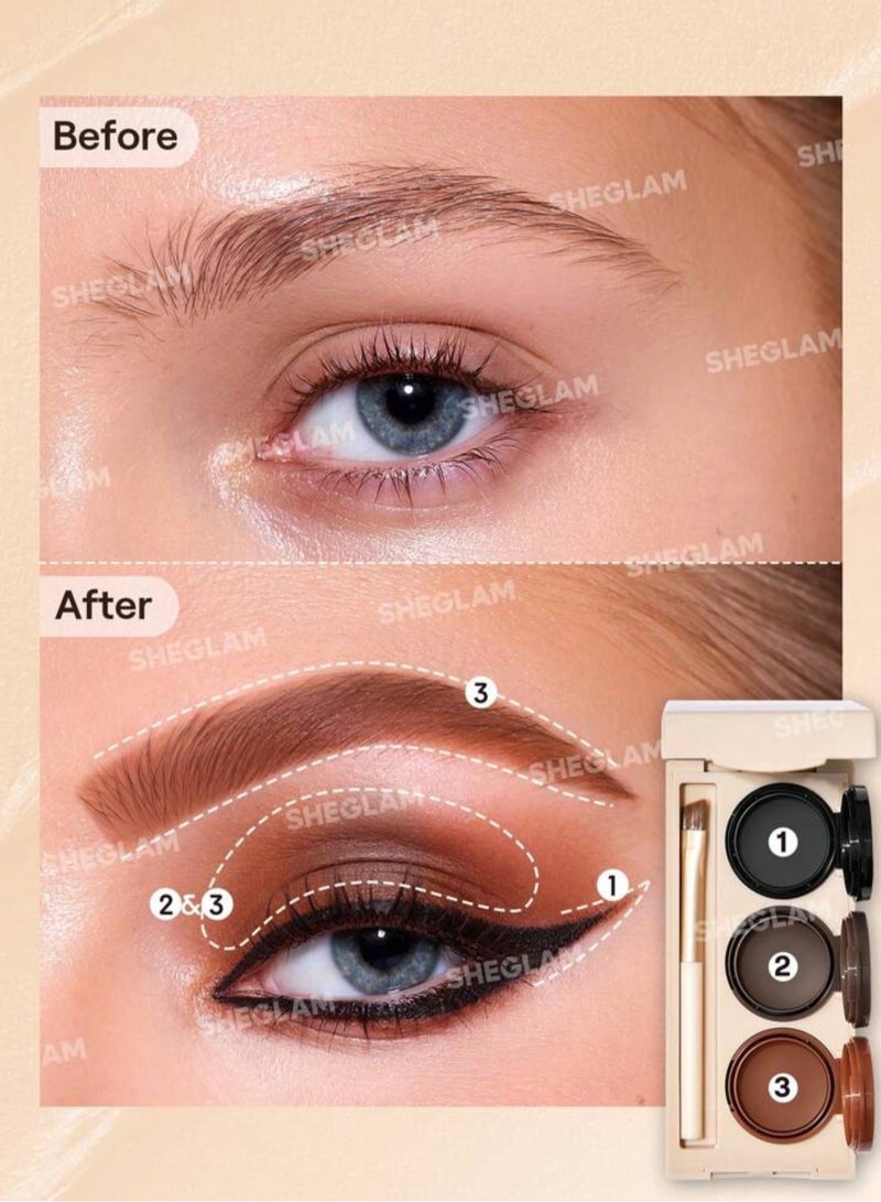 SHEGLAM - Streamline Brow & Eyeliner Gel Multicolour - Image 1