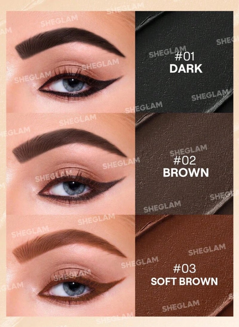 SHEGLAM - Streamline Brow & Eyeliner Gel Multicolour - Image 1