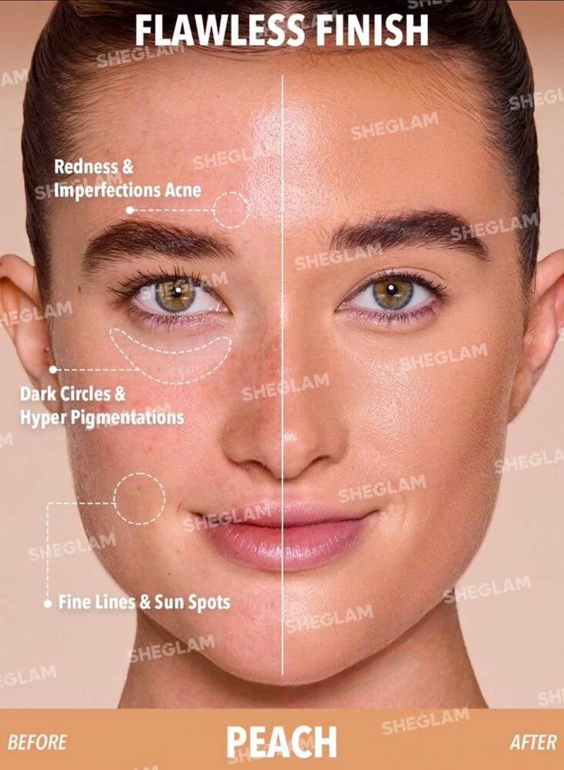 SHEGLAM Skin Magnet High Coverage Foundation Stick Peach - Image 2