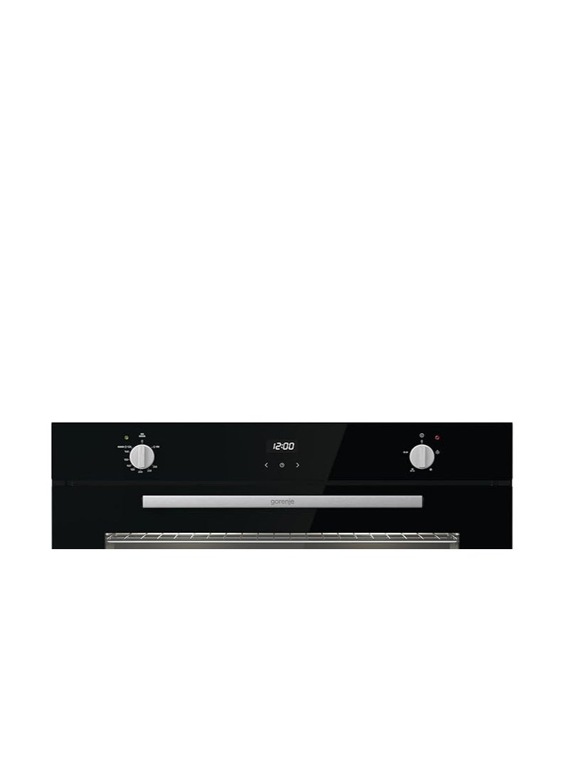 Gorenje - Built-in single Gas oven black 90cm, Touch control electronic programming timer -BOGX9832E06BG BOGX9832E06BG BLACK - Image 1