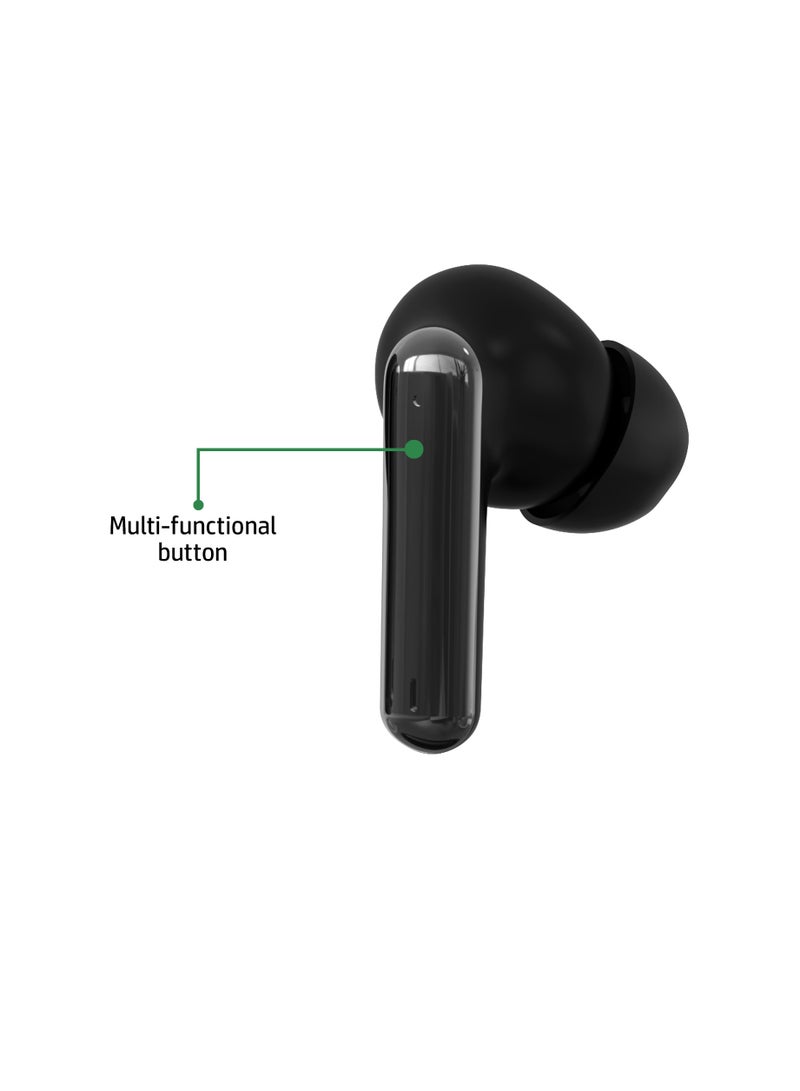 Acer Bluetooth Earphones, 10mm Drivers, Big Bass True Wireless Earbuds, 6H Playtime, HD Voice, Comfy wear, Black Black - Image 3