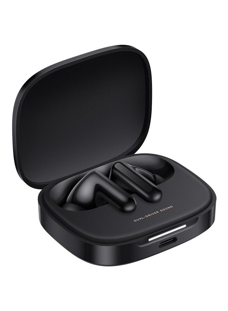 Dual-driver Hi-Fi sound | Up to 49dB and 2kHz ANC | 2 MIC AI noise reduction | Up to 42h battery life with case | IP54 Midnight / Light Black