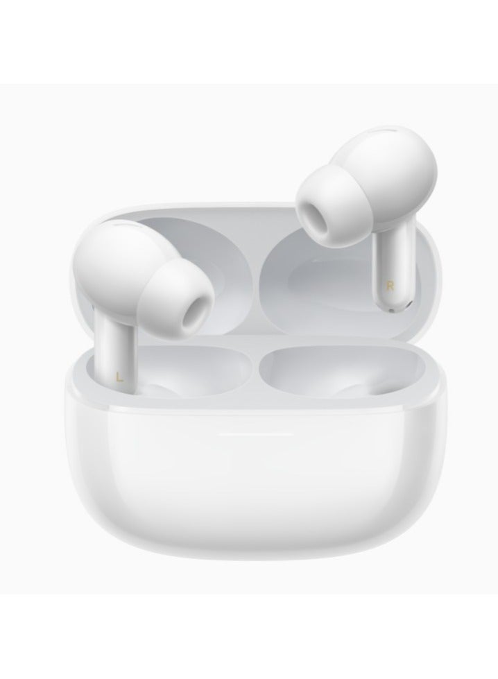Xiaomi - Redmi Buds 6 Pro | 55dB ANC with 20-level Modes | 3 Mic AI Clear Call | Hi-Res Audio Wireless and supports LDAC audio codec | Glacier White Glacier White - Image 1