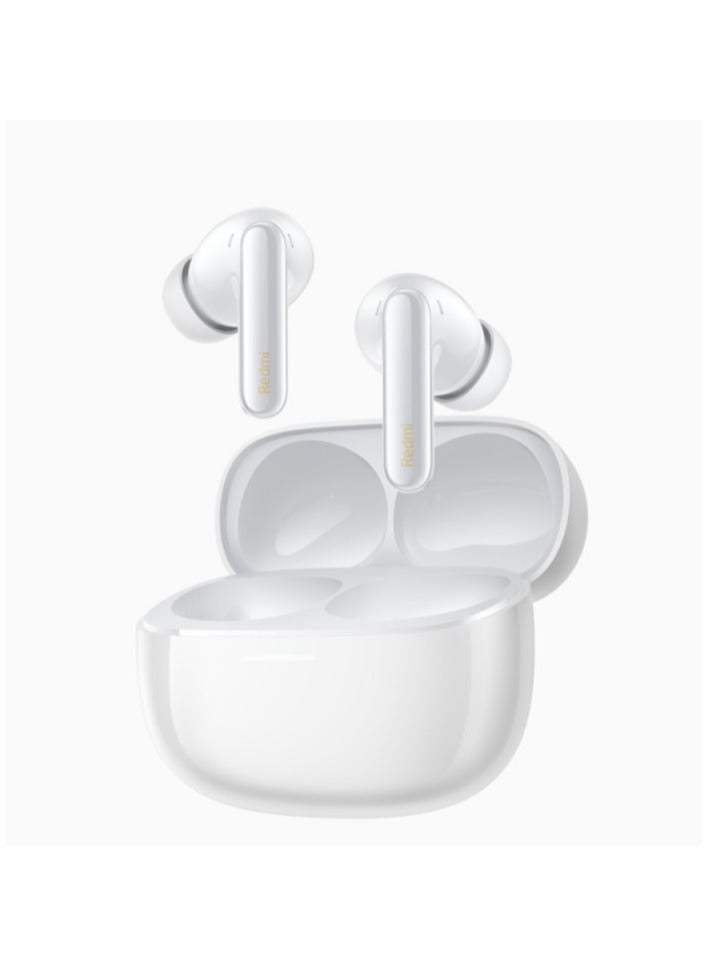 Xiaomi - Redmi Buds 6 Pro | 55dB ANC with 20-level Modes | 3 Mic AI Clear Call | Hi-Res Audio Wireless and supports LDAC audio codec | Glacier White Glacier White - Image 1