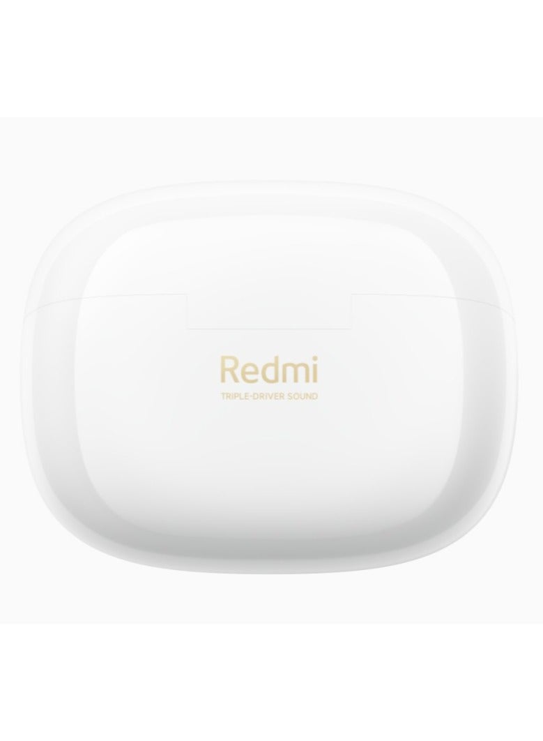 Xiaomi - Redmi Buds 6 Pro | 55dB ANC with 20-level Modes | 3 Mic AI Clear Call | Hi-Res Audio Wireless and supports LDAC audio codec | Glacier White Glacier White - Image 1