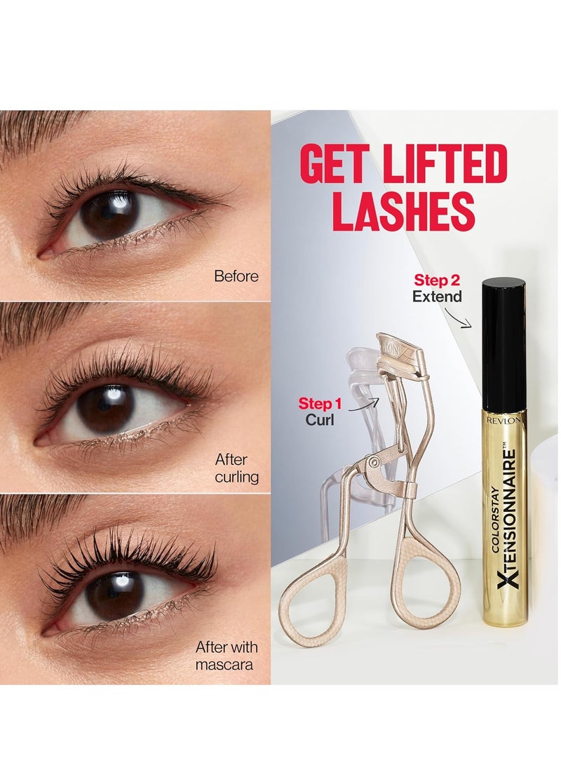 ريفلون Designer Series Lash Curler, Eyelash Lift for an Eye Opening Look, with Finger Grips for a Non Slip Grip, Easy to Use, 1 Count Beige - Image 3