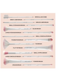 Wet N Wild Eyebrow and Liner Brush, Dual-Ended Precision, Angled for Definition, Ergonomic Handle for Comfortable Precision Control, Cruelty-Free & Vegan White  - Image 3