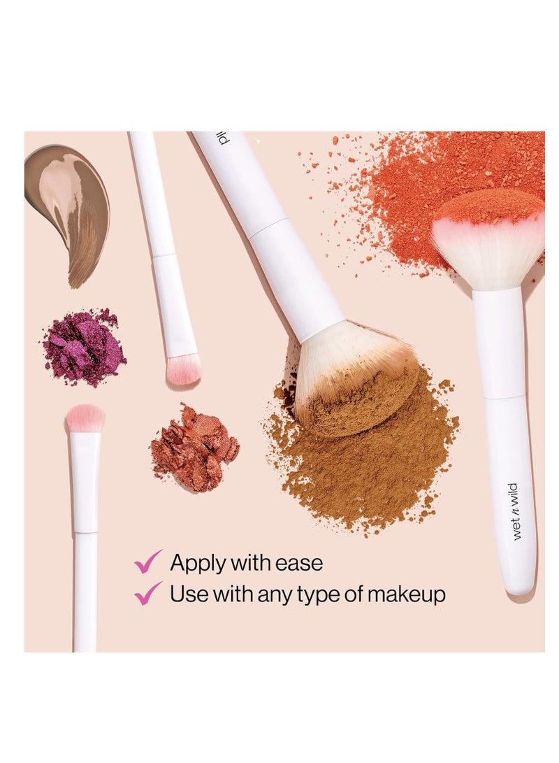 Wet N Wild - Eyebrow and Liner Brush, Dual-Ended Precision, Angled for Definition, Ergonomic Handle for Comfortable Precision Control, Cruelty-Free & Vegan White - Image 1