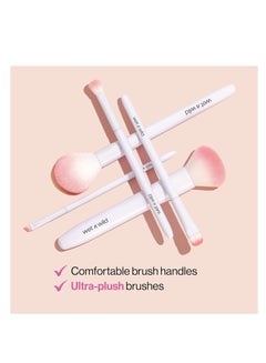 Wet N Wild Eyebrow and Liner Brush, Dual-Ended Precision, Angled for Definition, Ergonomic Handle for Comfortable Precision Control, Cruelty-Free & Vegan White  - Image 4