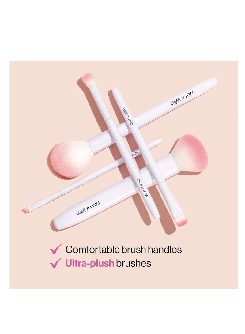 Wet N Wild - Eyebrow and Liner Brush, Dual-Ended Precision, Angled for Definition, Ergonomic Handle for Comfortable Precision Control, Cruelty-Free & Vegan White - Image 1