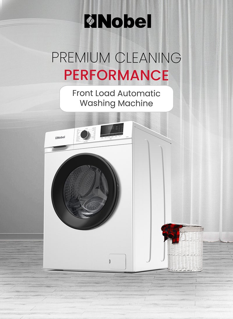 Nobel - 7kg Washing Machine – BLDC Motor, 16 Wash Programs, Stainless Steel Drum, LED Display, and Energy-Efficient Design for Quiet and Powerful Performance 7 kg 1950 W NWM850 GREY - Image 1