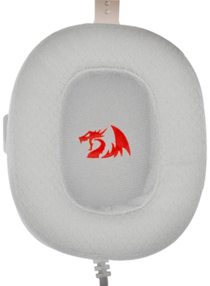 REDRAGON - H510 Zeus-X RGB White Wired Gaming Headset - 7.1 Surround Sound - 53MM Audio Drivers in Memory Foam Ear Pads w/Durable Fabric Cover- Multi Platforms Headphone - USB Powered for PC/PS4/NS - Image 1