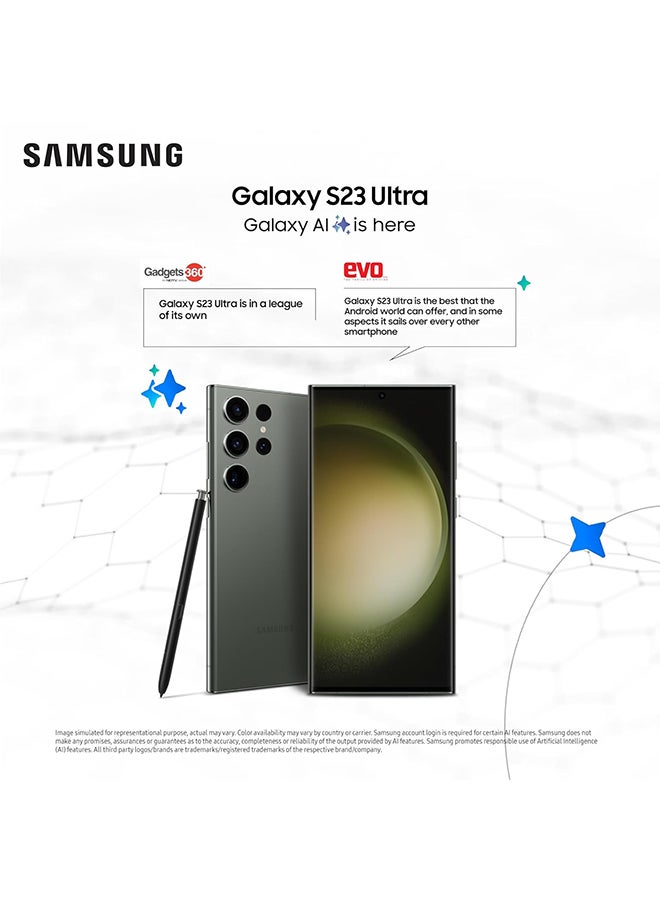 سامسونج Renewed - Galaxy S23 Ultra Dual SIM Green 12GB RAM 256GB 5G - Image 3