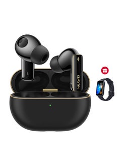 FreeBuds Pro 4 Wireless Bluetooth Earbuds, Dual-driver True Sound, Stable&Clear Calls, Intelligent Dynamic ANC, Head Motion Controls, iOS&Android, Lossless Sound Quality, AI call-noise-cancellation, [ Free Band 8 ] Black