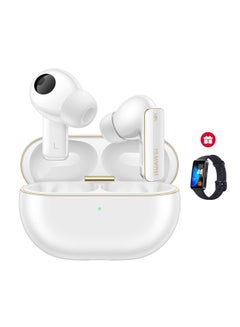 FreeBuds Pro 4 Wireless Bluetooth Earbuds, Dual-driver True Sound, Stable&Clear Calls, Intelligent Dynamic ANC, Head Motion Controls, iOS&Android, Lossless Sound Quality, AI call-noise-cancellation, [ Free Band 8 ] White