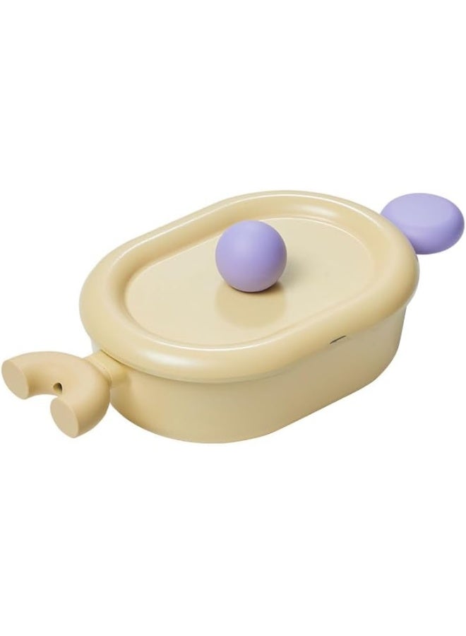 Neoflam Better Finger Low Casserole 24 Cm Oval Shape For Stovetop And Induction Beige 24 cm  - Image 1