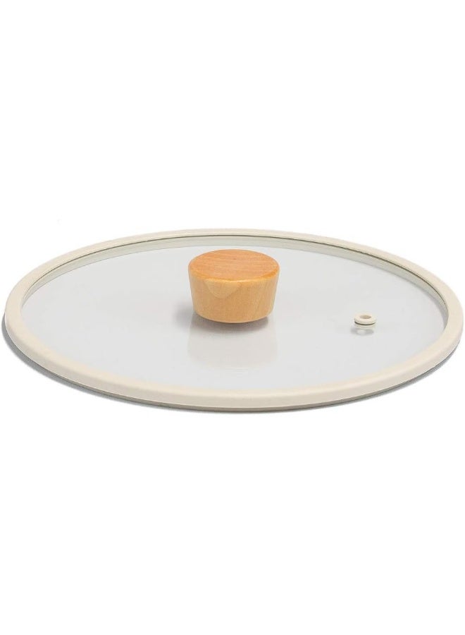 نيو فلام Fika Off White Sand Deep Casserole 22 Cm Ih Induction Technology Nonstick Modern Design Off White Sand 22 Cm  - Image 2