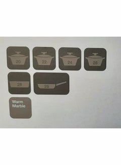 Neoflam Pote Cookware Set 10 Pieces Decasted Aluminum Marble Coating Items Sizes Pots 20 Cm 22 Cm 24 Cm 28 Cm Frypan 26 Cm Round Ovenware 28 Marble  - Image 2