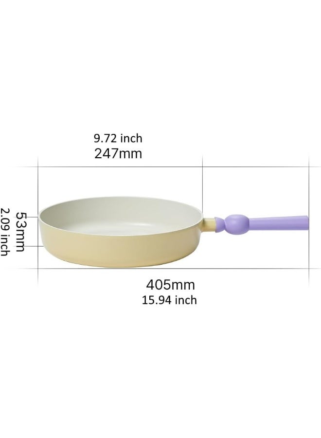 نيو فلام مقلاة أصابع أفضل 24 سم للموقد والتحريض - Image 3