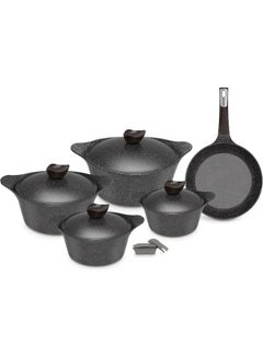Neoflam Aeni Non-Stick Aluminum Cooking Pot 11-Piece Set Galaxy marble  - Image 1