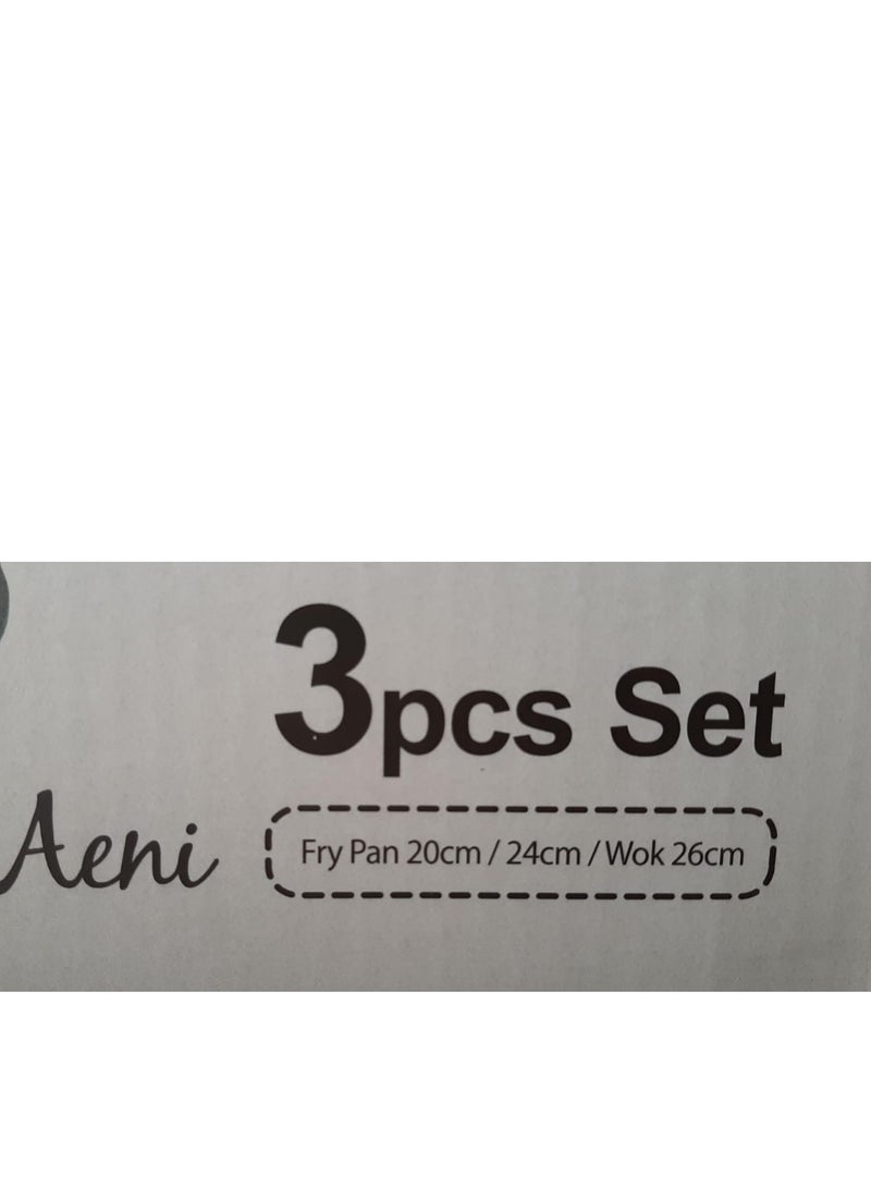نيو فلام طقم تيلي 3 قطع 1 ووك 26 سم 2 مقلاة 20 24 سم - Image 3