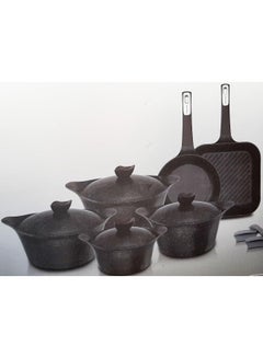 Neoflam Aeni Non-Stick Aluminum Cooking Pot 14-Piece Set Galaxy Marble  - Image 4