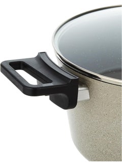Neoflam Reverse Cookware Set 7 Pieces (Stockpot 20 24 28cm Frypan 20cm) Warm Marble  - Image 3