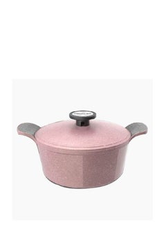 Neoflam Pote Cooking Set 11 Pieces Sizes Pots 20 Cm 22 Cm 24 Cm 26 Cm 28 Cm Frypans 26 Cm Decast Aluminum With Ecolon Coating Marble Top Coating Pink  - Image 4