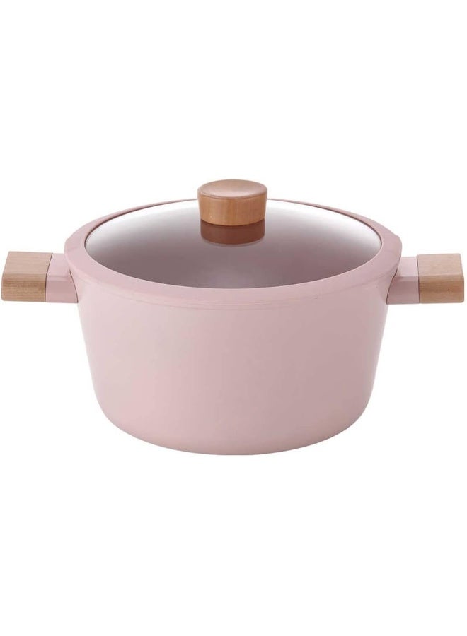 نيو فلام Fika Blossom Deep Cooking Pot 24 Cm Sandy Pink  - Image 1