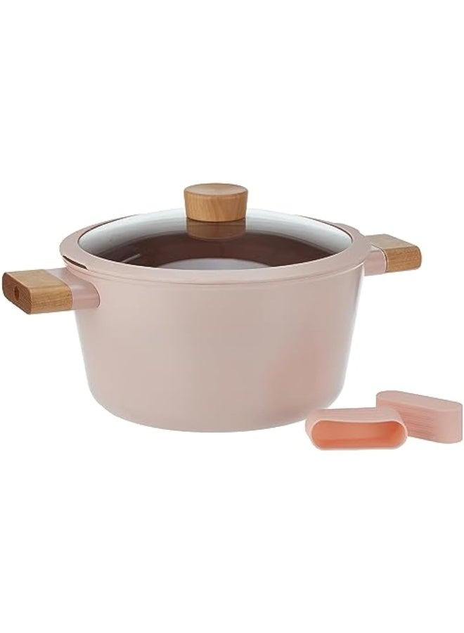 نيو فلام Fika Blossom Deep Cooking Pot 24 Cm Sandy Pink  - Image 2