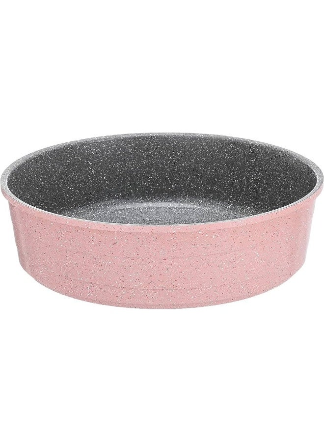 نيو فلام Midas Round Ovenware 24 Cm Pink Marble  - Image 1