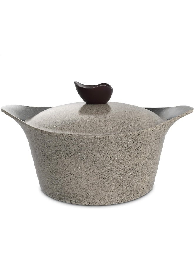 Neoflam Aeni Cooking Set, 14 Pieces, Nonstick Diecasted Aluminum Stockpot 18 20 24 28 Frypan 26 Grill 28 Warm Marble Warm Marble - Image 2