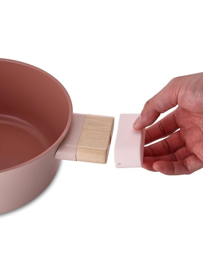 Neoflam Fika Blossom Cooking Pot 20 Cm Sandy Pink - Image 2