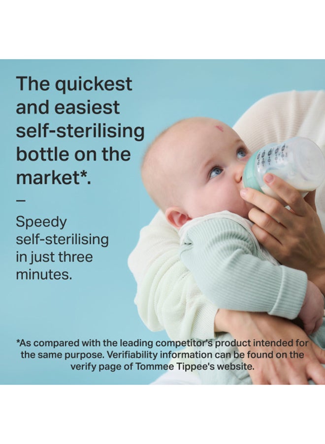 تومي تيبي Pack Of 6 Baby Feeding Bottle 260 ML, 0 Months + - Image 4
