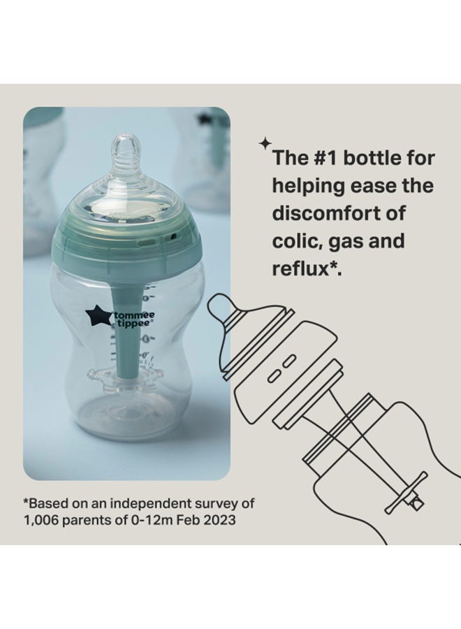تومي تيبي Pack Of 6 Baby Feeding Bottle 260 ML, 0 Months + - Image 3