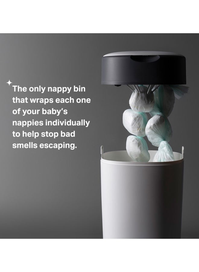 تومي تيبي Twist & Click Nappy Disposal Bin - White  - Image 4