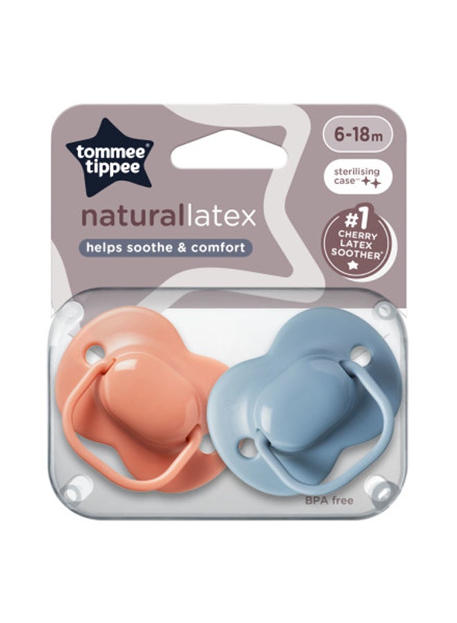 تومي تيبي Pack Of 2 Cherry Latex Soother, 0 - 6 Months - Image 2