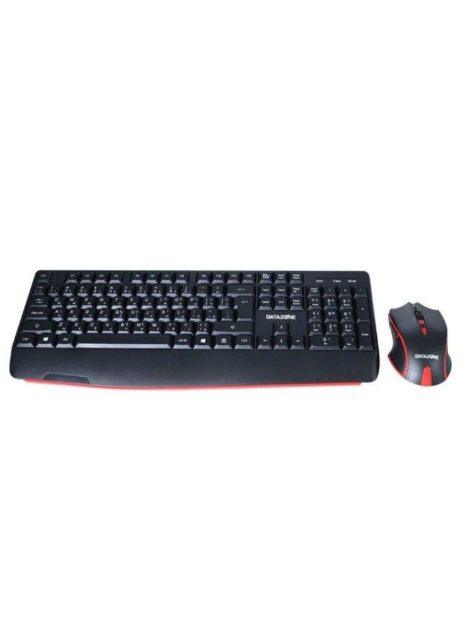 Datazone Wireless Keyboard and Mouse Combo, Full Size - AN100 | Black - Image 1