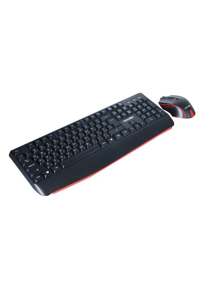 Datazone Wireless Keyboard and Mouse Combo, Full Size - AN100 | Black - Image 3
