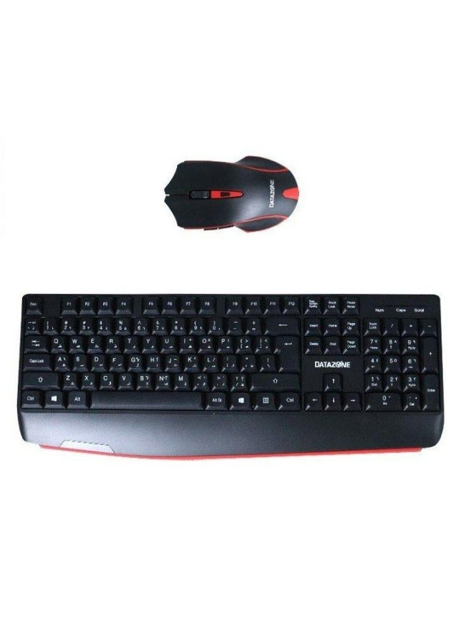 Datazone Wireless Keyboard and Mouse Combo, Full Size - AN100 | Black - Image 4