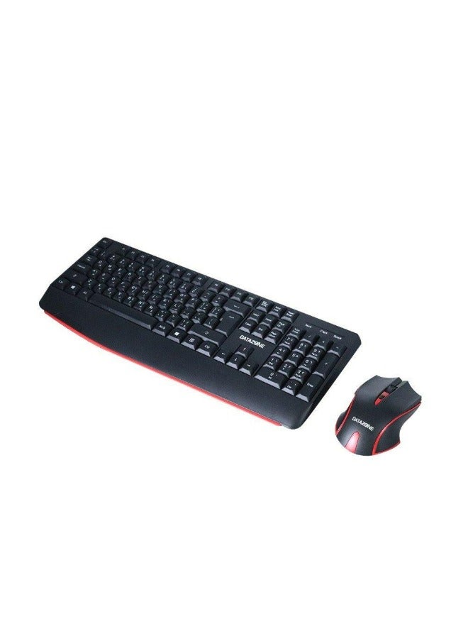 Datazone Wireless Keyboard and Mouse Combo, Full Size - AN100 | Black - Image 2