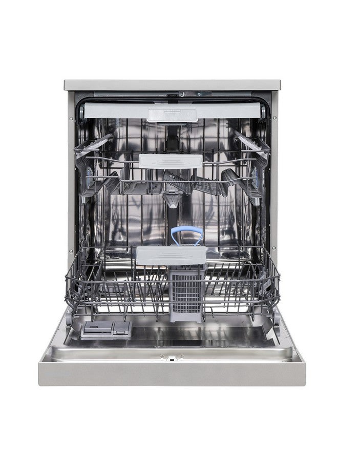 VESTEL Dishwasher 15-Place Settings 9L, 8-Programs DWFA238B1X Silver and Black - Image 2