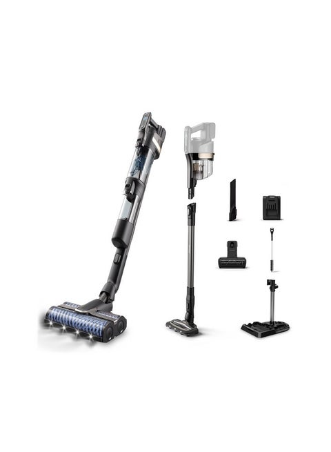 9000 Series AquaTrio Cordless Stick Vacuum and Wash Deep Black 114 x 27 x 25 cm XW9463/10 10 W XW9463/10 Deep Black