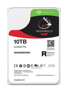 Seagate 10TB IronWolf Pro SATA III 3.5" Internal NAS HDD, Up to 263 MB/s Data Transfer Rate, 7200 rpm, 256MB Cache, 2 Million Hours MTBF, 550TB per Year Workload Rate, 2Mn Hours MTBF | ST10000NT001 10 TB  - Image 2