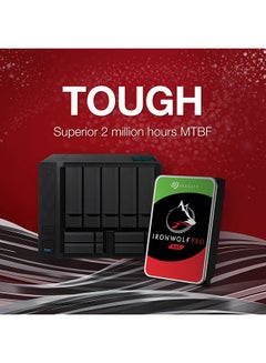 Seagate 10TB IronWolf Pro SATA III 3.5" Internal NAS HDD, Up to 263 MB/s Data Transfer Rate, 7200 rpm, 256MB Cache, 2 Million Hours MTBF, 550TB per Year Workload Rate, 2Mn Hours MTBF | ST10000NT001 10 TB  - Image 4